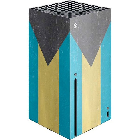 Bahamas Flag Distressed Xbox Series X Console Skin