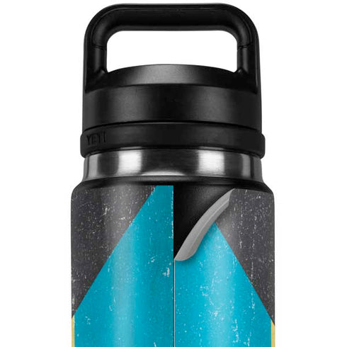 Bahamas Flag Distressed YETI Rambler 26oz Bottle Skin