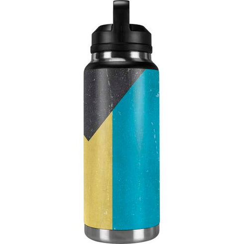 Bahamas Flag Distressed YETI Rambler 36oz Bottle Skin