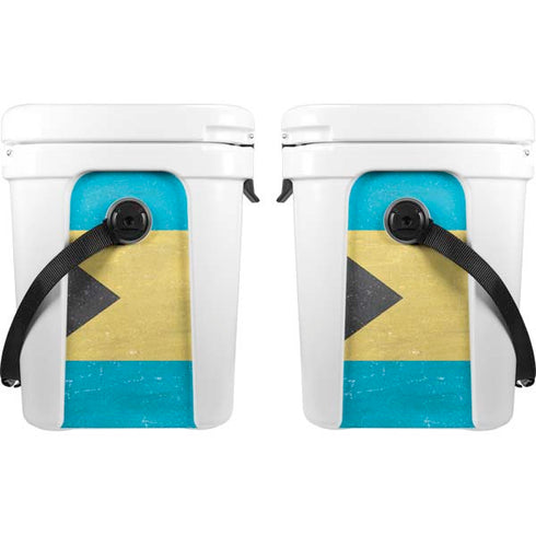 Bahamas Flag Distressed YETI Roadie 24 Hard Cooler Skin