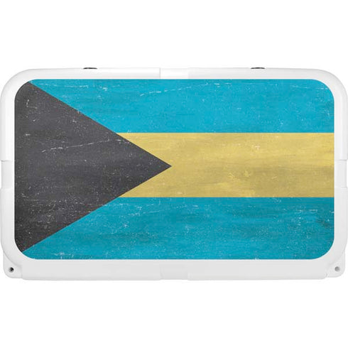 Bahamas Flag Distressed YETI Tundra 45 Hard Cooler Skin