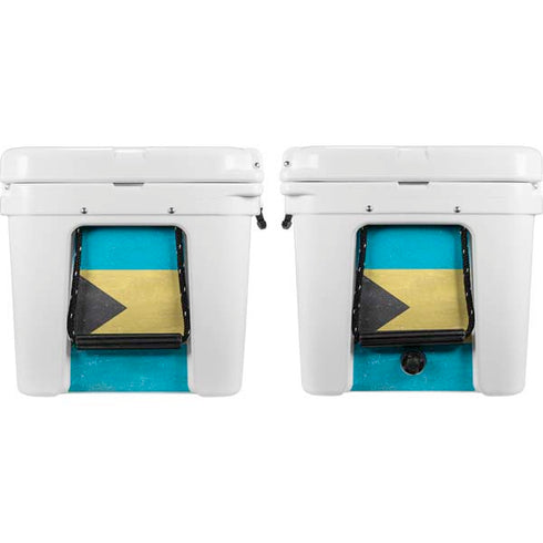 Bahamas Flag Distressed YETI Tundra 75 Hard Cooler Skin