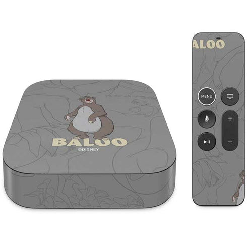 Disney Jungle Book Baloo Portrait Apple TV Skin