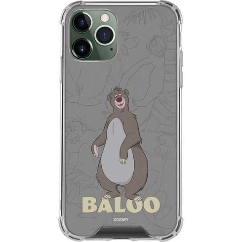 Disney Jungle Book Baloo Portrait iPhone 11 Pro Max Clear Case
