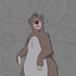 Disney Jungle Book Baloo Portrait Otterbox Commuter Galaxy Skin
