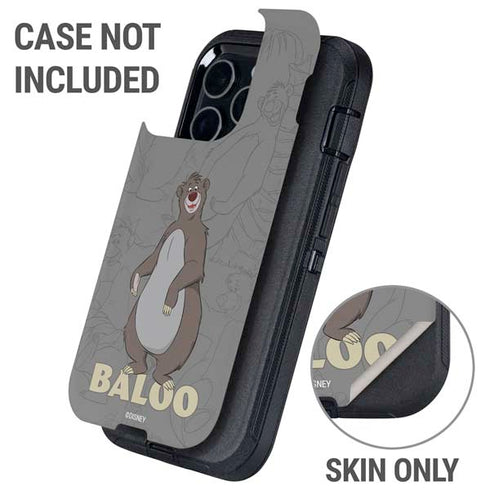 Disney Jungle Book Baloo Portrait Otterbox Defender iPhone Skin
