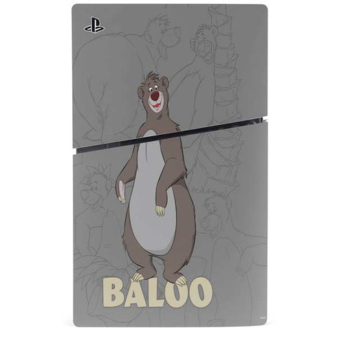 Disney Jungle Book Baloo Portrait PS5 Slim Disk Bundle Skin