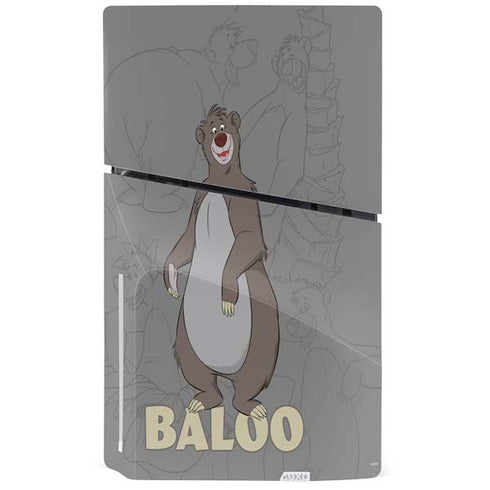 Disney Jungle Book Baloo Portrait PS5 Slim Disk Bundle Skin