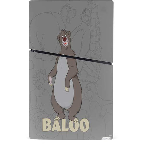 Disney Jungle Book Baloo Portrait PS5 Slim Digital Edition Bundle Skin