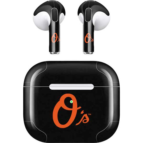 MLB Baltimore Orioles - Solid Distressed Apple AirPods (3rd Gen 2021) Skin