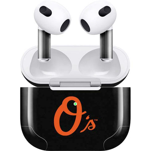 MLB Baltimore Orioles - Solid Distressed Apple AirPods (3rd Gen 2021) Skin