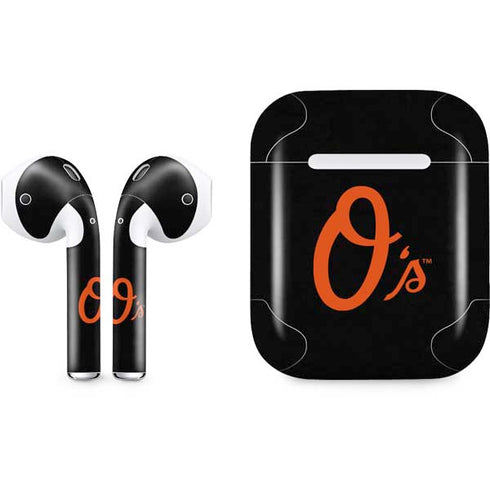 MLB Baltimore Orioles - Solid Distressed Apple AirPods Skin