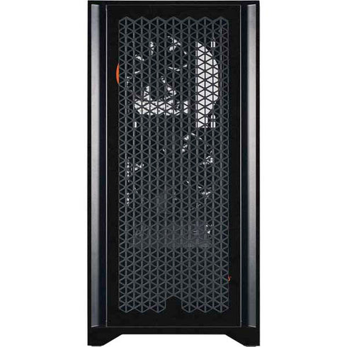 MLB Baltimore Orioles - Solid Distressed Corsair 4000D Tempered Glass Mid-Tower ATX Case Skin
