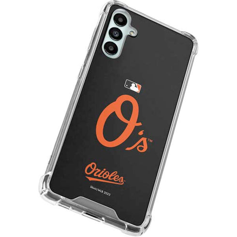 MLB Baltimore Orioles - Solid Distressed Galaxy A15 5G Clear Case