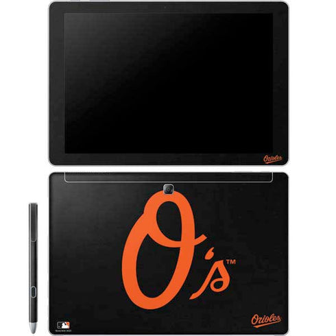 MLB Baltimore Orioles - Solid Distressed Galaxy Book 12in Skin