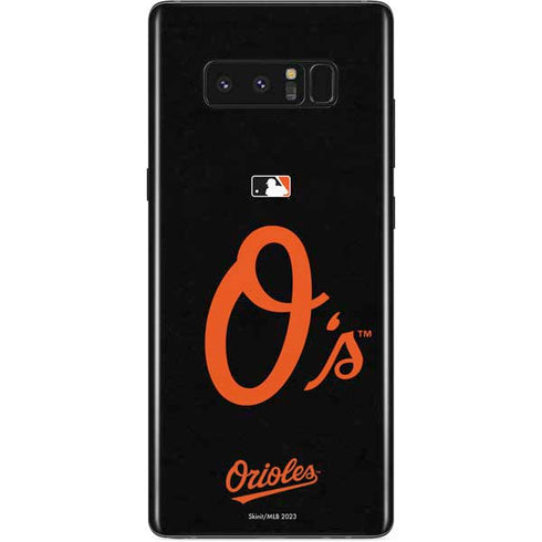 MLB Baltimore Orioles - Solid Distressed Galaxy Note 8 Skin