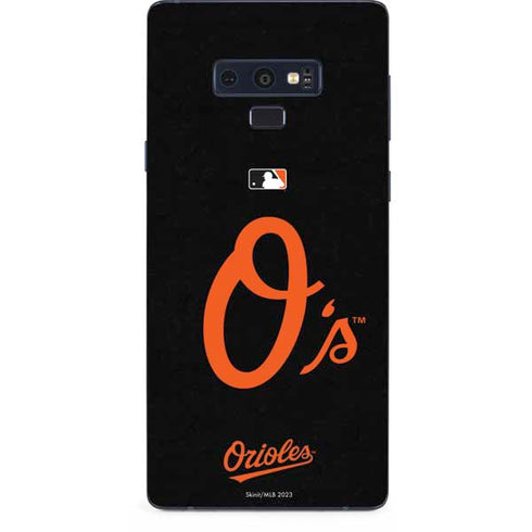 MLB Baltimore Orioles - Solid Distressed Galaxy Note 9 Skin