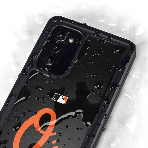 MLB Baltimore Orioles - Solid Distressed Galaxy Note20 5G Waterproof Case