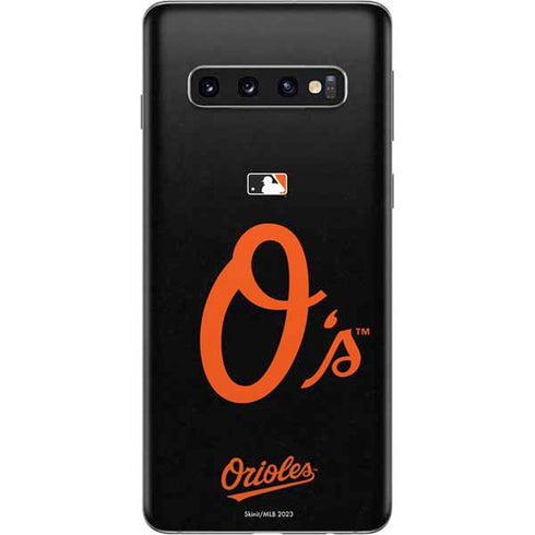 MLB Baltimore Orioles - Solid Distressed Galaxy S10 Skin