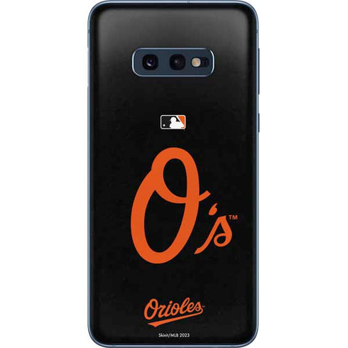 MLB Baltimore Orioles - Solid Distressed Galaxy S10e Skin