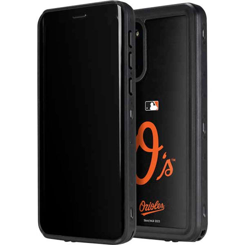 MLB Baltimore Orioles - Solid Distressed Galaxy S20 Plus Waterproof Case