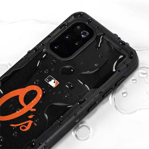 MLB Baltimore Orioles - Solid Distressed Galaxy S20 Plus Waterproof Case