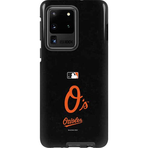 MLB Baltimore Orioles - Solid Distressed Galaxy S20 Ultra 5G Pro Case