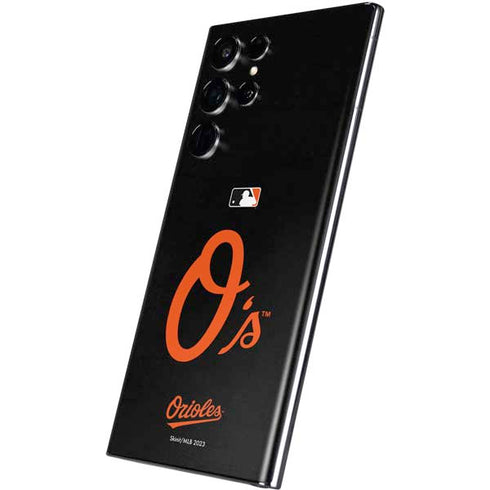 MLB Baltimore Orioles - Solid Distressed Galaxy S22 Ultra Skin