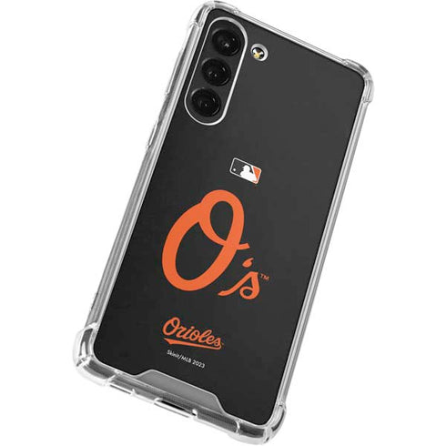 MLB Baltimore Orioles - Solid Distressed Galaxy S23 Plus Clear Case