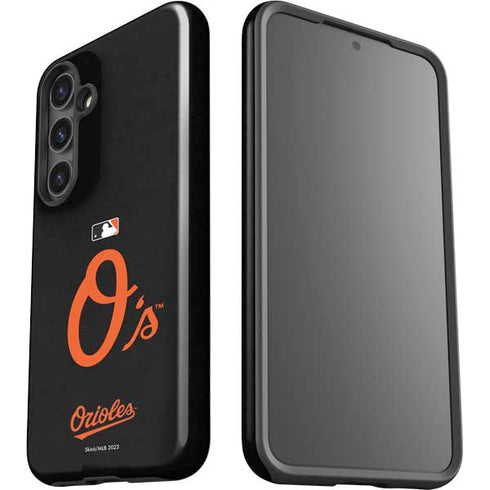 MLB Baltimore Orioles - Solid Distressed Galaxy S24 Impact Case
