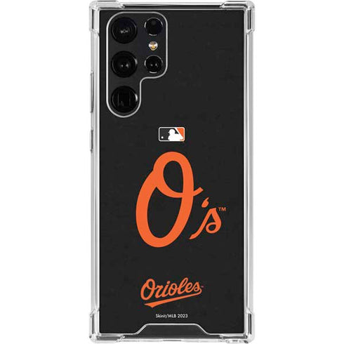 MLB Baltimore Orioles - Solid Distressed Galaxy S24 Ultra Clear Case