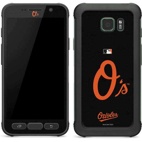 MLB Baltimore Orioles - Solid Distressed Galaxy S7 Active Skin