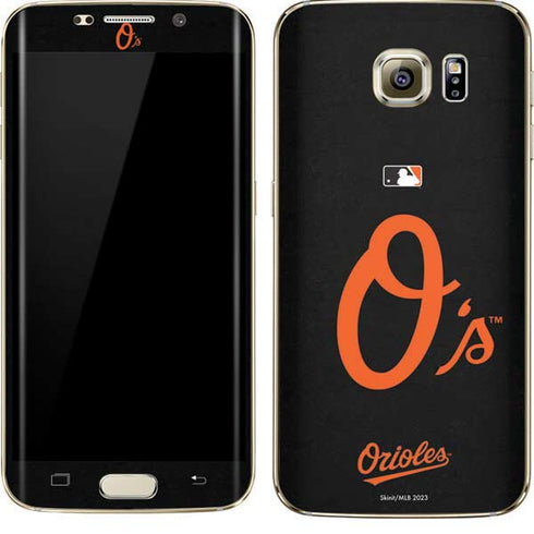 MLB Baltimore Orioles - Solid Distressed Galaxy S7 Edge Skin