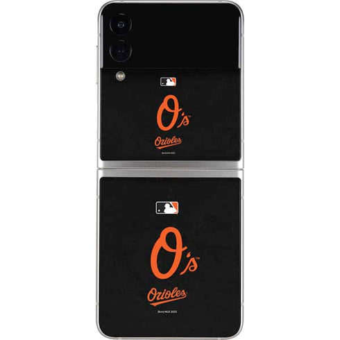 MLB Baltimore Orioles - Solid Distressed Galaxy Z Flip3 5G Skin