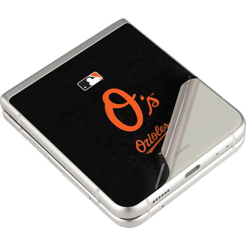 MLB Baltimore Orioles - Solid Distressed Galaxy Z Flip3 5G Skin