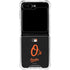 MLB Baltimore Orioles - Solid Distressed Galaxy Z Flip5 5G Clear Case