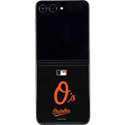MLB Baltimore Orioles - Solid Distressed Galaxy Z Flip5 5G Skin