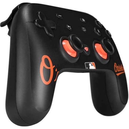 MLB Baltimore Orioles - Solid Distressed Google Stadia Controller Skin