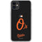 MLB Baltimore Orioles - Solid Distressed iPhone 11 Clear Case