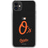 MLB Baltimore Orioles - Solid Distressed iPhone 11 Clear Case