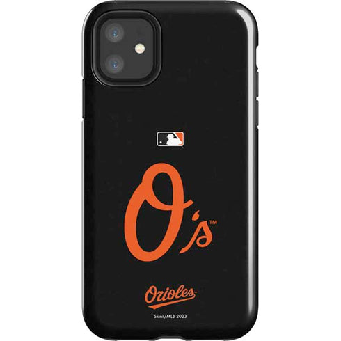 MLB Baltimore Orioles - Solid Distressed iPhone 11 Impact Case