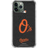 MLB Baltimore Orioles - Solid Distressed iPhone 11 Pro Max Clear Case