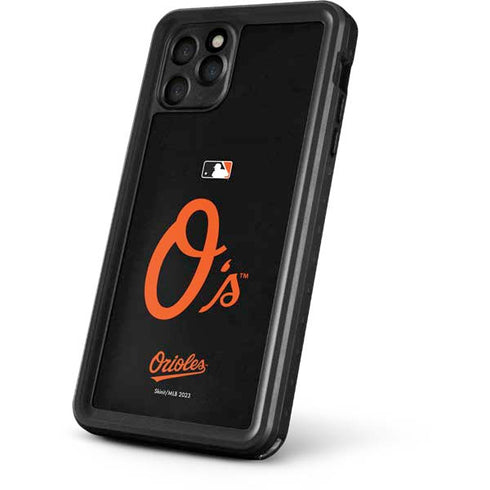 MLB Baltimore Orioles - Solid Distressed iPhone 11 Pro Max Waterproof Case