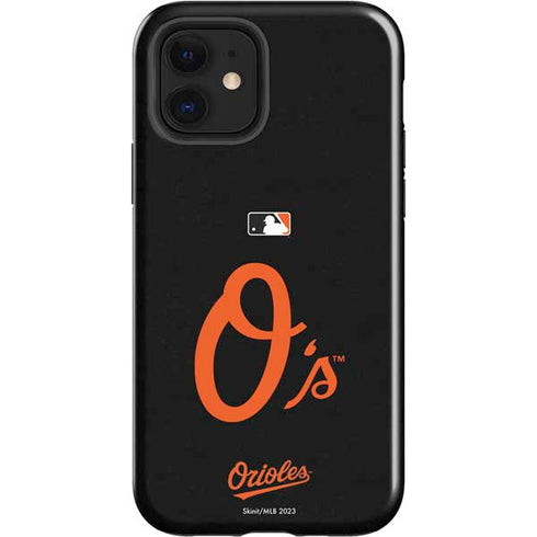 MLB Baltimore Orioles - Solid Distressed iPhone 12 Impact Case