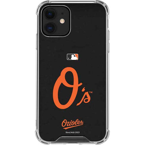 MLB Baltimore Orioles - Solid Distressed iPhone 12 Mini Clear Case