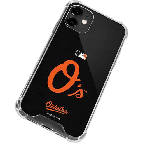 MLB Baltimore Orioles - Solid Distressed iPhone 12 Mini Clear Case