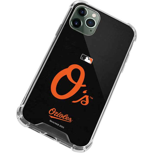 MLB Baltimore Orioles - Solid Distressed iPhone 12 Pro Clear Case