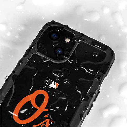 MLB Baltimore Orioles - Solid Distressed iPhone 13 Mini Waterproof Case
