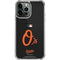 MLB Baltimore Orioles - Solid Distressed iPhone 13 Pro Max Clear Case
