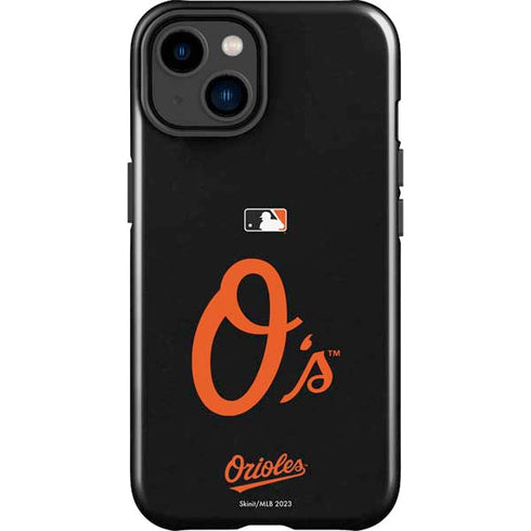MLB Baltimore Orioles - Solid Distressed iPhone 15 Plus Impact Case